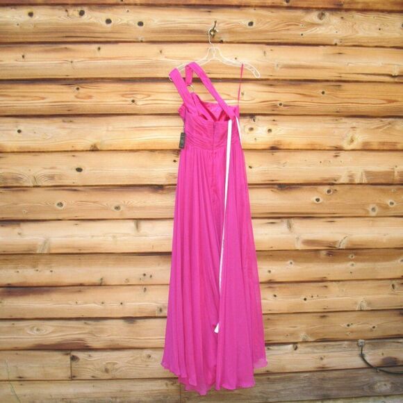 MAC DUGGAL 55820 Strappy One Shoulder A Line Gown - Picture 9 of 14